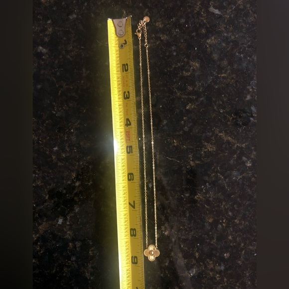 Gold Four Petal Necklace - Picture 5 of 5